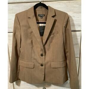 NWT J Crew Women's Camel Blazer - 6 Tall - Wool Blend